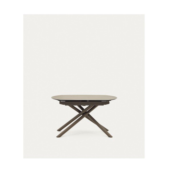 Izvelkams ēdamgalds ar papildu galda virsmu ar keramikas virsmu 100x130 cm Yodalia – Kave Home-image-4