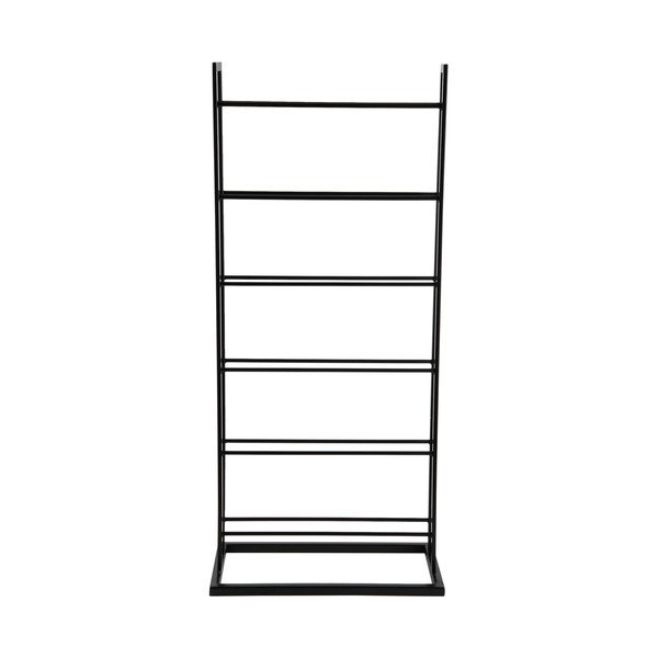 Melns metāla vīna plaukts pudeļu skaits 5 38x84,5x20 cm Single Floor – PT LIVING