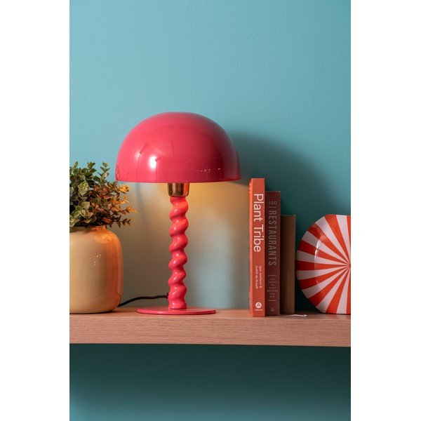 Rozā galda lampa ar metāla abažūru (augstums 39 cm) Prisa – Leitmotiv-image-1