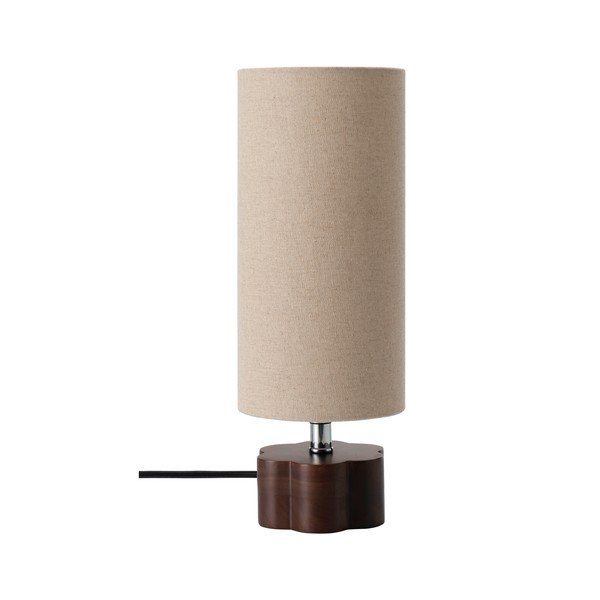 Brūna/bēša lina galda lampa (augstums 33,5 cm) Joline – Ellos Home