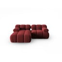 Sarkans samta dīvāns 191 cm Bellis – Micadoni Home