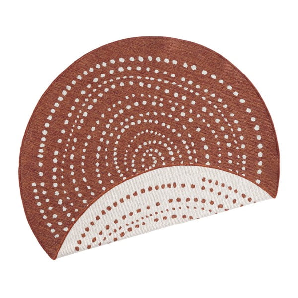 Sarkans āra paklājs NORTHRUGS Bali, ⌀ 140 cm-image-3