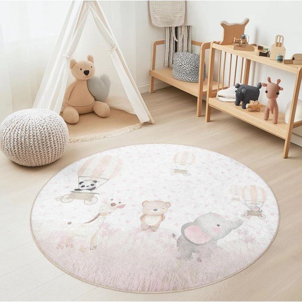 Mazgājams bērnu paklājs ø150 cm Dainty Animals – Mila Home-image-1