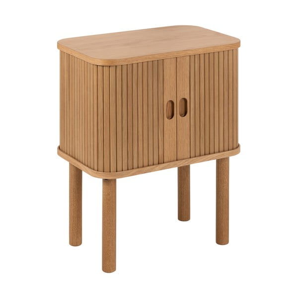 Dabīga toņa naktsskapītis ar ozolkoka imitāciju Langley – Actona-image-2