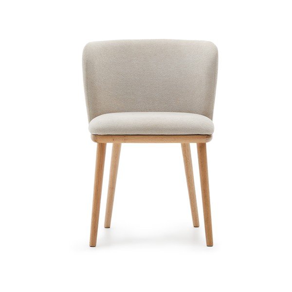 Bēšs polsterēts ēdamistabas krēsls Ciselia – Kave Home-image-3