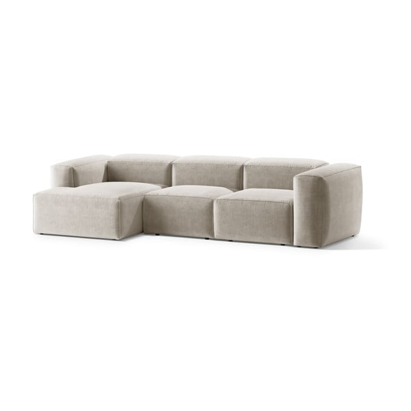 Bēšs stūra dīvāns (ar kreiso stūri/ar zvilni) Bergamo – Cosmopolitan Design-image-2