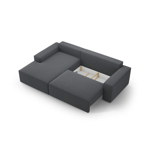 Tumši pelēks salokāms stūra dīvāns (ar kreiso stūri) Jodie – Micadoni Home-image-4