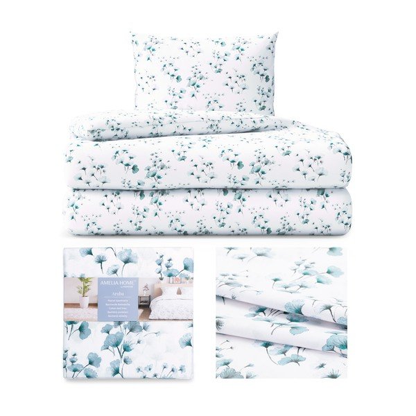 Vienguļamā kokvilnas gultasveļa AmeliaHome Averi Aruba, 135 x 200 cm-image-2