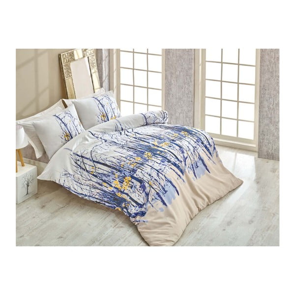 Divguļamās gultas gultas veļa ar palagu Rudens, 200 x 220 cm