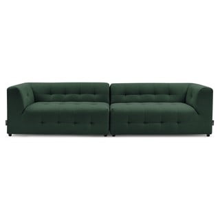 Tumši zaļš dīvāns 324 cm Kleber – Bobochic Paris
