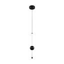 Matēti melna LED piekaramā lampa ar regulējamu spilgtumu Melita – Trio