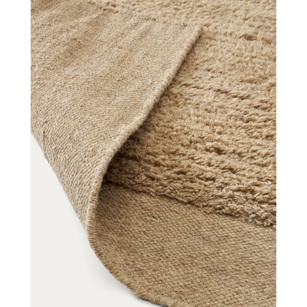 Bēšs vilnas paklājs 160x230 cm Marely – Kave Home-image-3