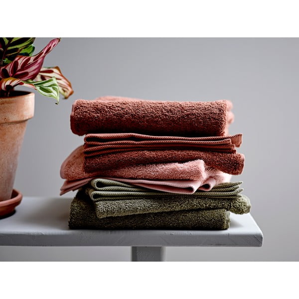 Olīvzaļš frotē kokvilnas dvielis Södahl, 100 x 50 cm-image-4