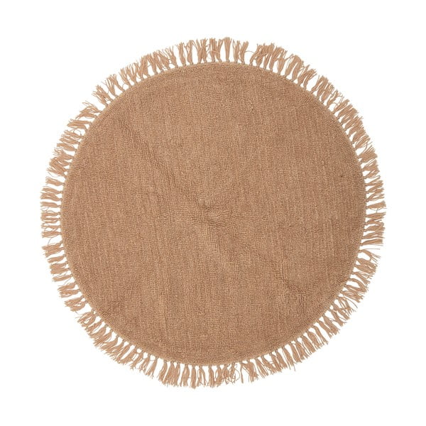 Apaļš vilnas paklājs dabīgā tonī ø 110 cm Lenea – Bloomingville
