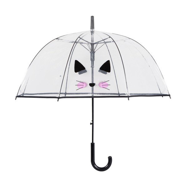 Putnu būris Cute Cat caurspīdīgs lietussargs, ⌀ 85 cm-image-1