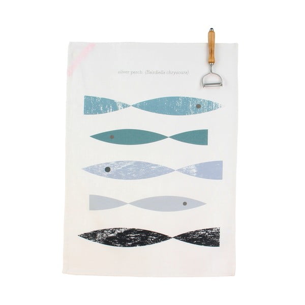 2 kokvilnas virtuves dvieļu komplekts Happy Friday Basic Kingfisher, 70 x 50 cm-image-1