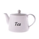 Balta keramikas tējkanna Dakls, 1000 ml