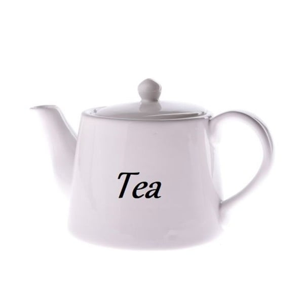 Balta keramikas tējkanna Dakls, 1000 ml
