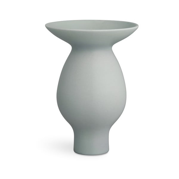 Zili pelēka keramikas vāze Kähler Design Kontur, augstums 25 cm