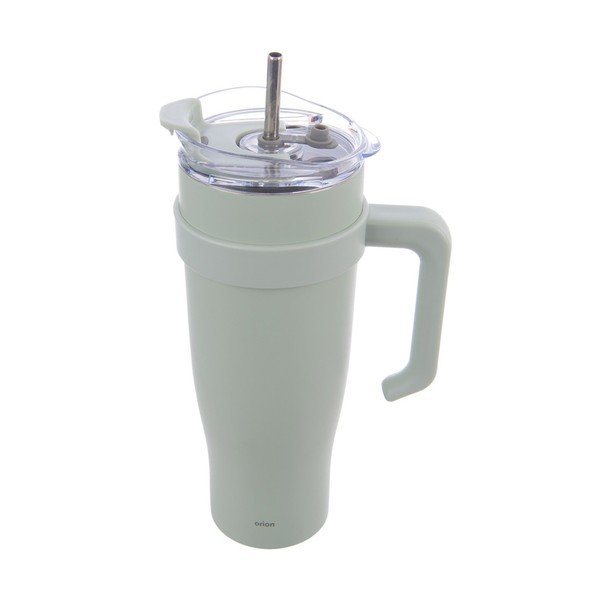 Salvijas zaļa termokrūze ar salmiņu 1,2 l Termo – Orion