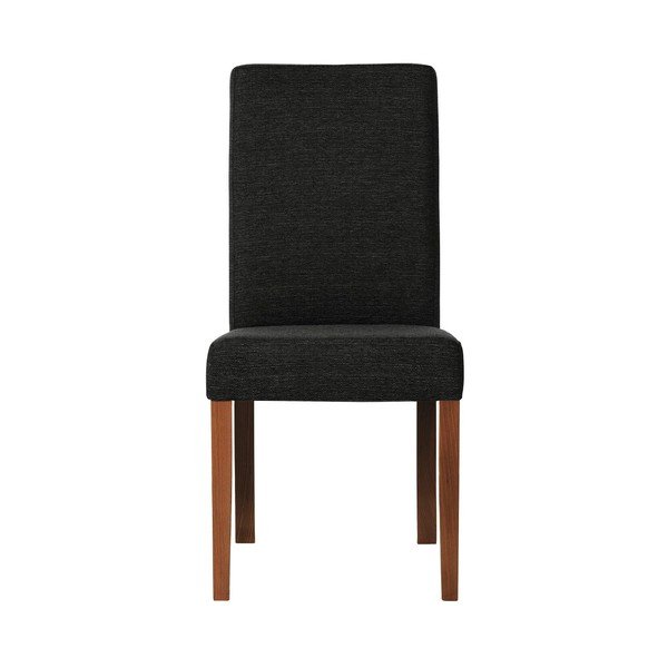 Melns krēsls ar tumši brūnām dižskābarža koka kājām Ted Lapidus Maison Tonka-image-1