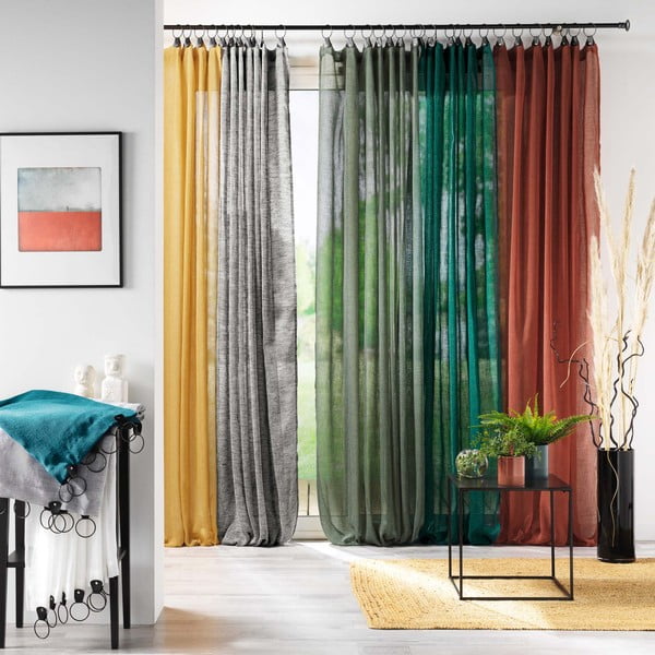 Haki dienas aizkars 140x240 cm Linka – douceur d'intérieur-image-3