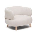 Bēšs atpūtas krēsls no šenila auduma Luisa – Kave Home