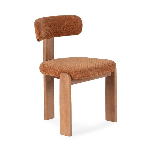 Ķieģeļu sarkani polsterēti pusdienu krēsli (2 gab.) Nadia – MOME-image-3