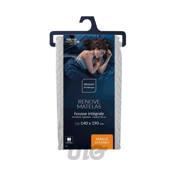 Matrača aizsargpārvalks 140x190 cm Rena – douceur d'intérieur-image-1