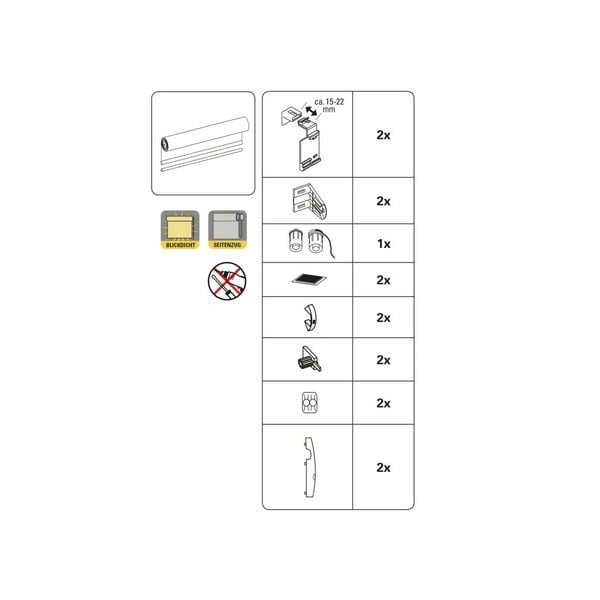 Dabīga toņa žalūzija 42,5x150 cm Mini Termo – Gardinia-image-4