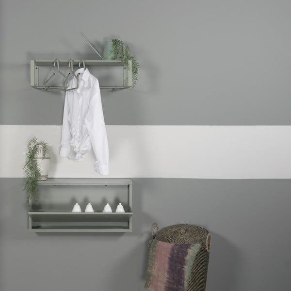 Dūmakaini zaļš metāla atverams apavu plaukts 75x37,5x12,5 cm Billy – Spinder Design-image-4