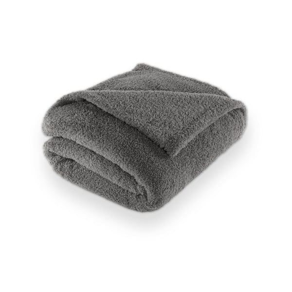 Pelēks mikroplīša pleds 150x200 cm Cocoon – Tiseco Home Studio