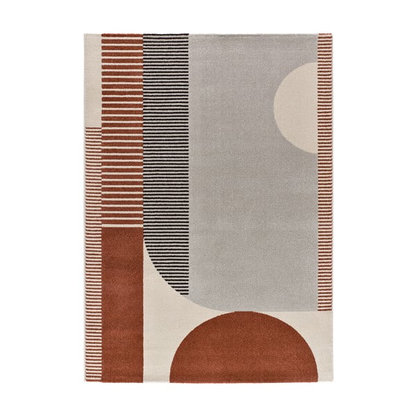 Sarkans/pelēks paklājs 160x230 cm Gaia – Universal-image-4