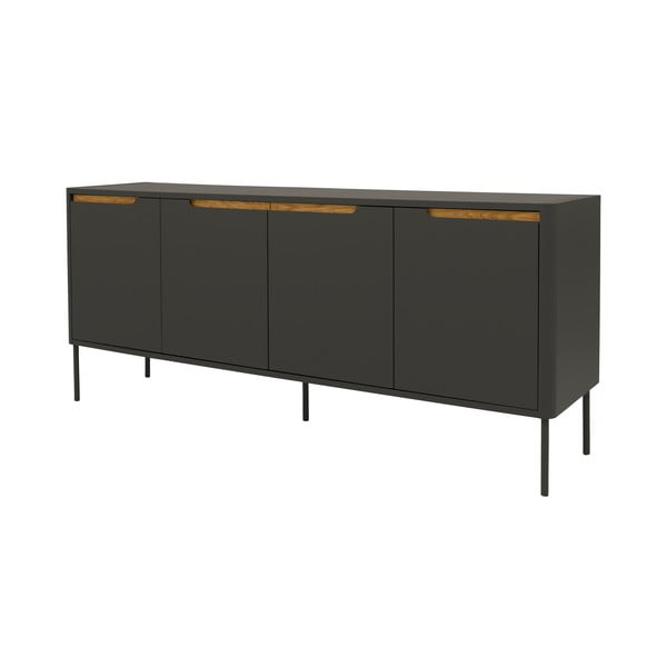 Melna kumode Tenzo Switch, 173 x 76 cm-image-2