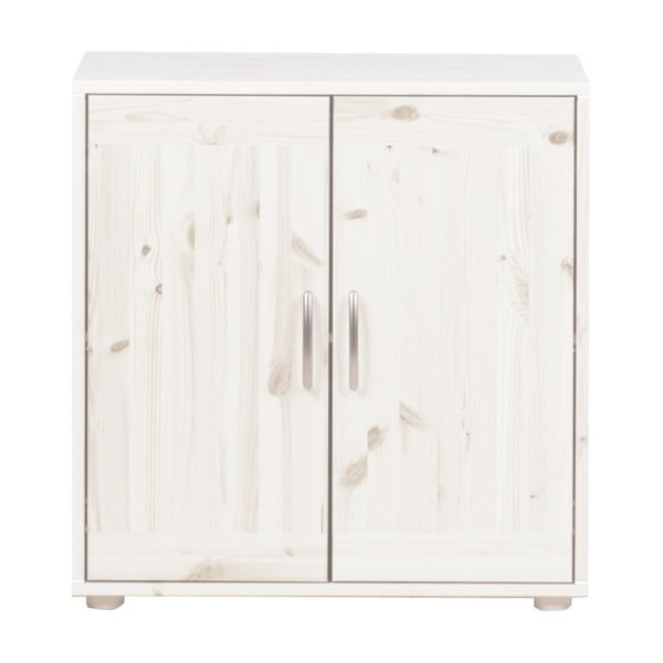 Balts bērnu skapis no priedes Flexa Classic-image-1