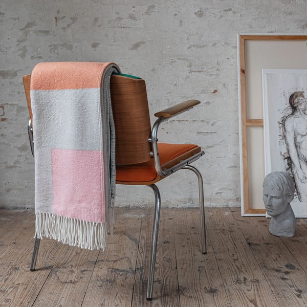 Zaļš/ķieģeļu sarkans pleds 125x190 cm Brick – Mette Ditmer Denmark-image-1