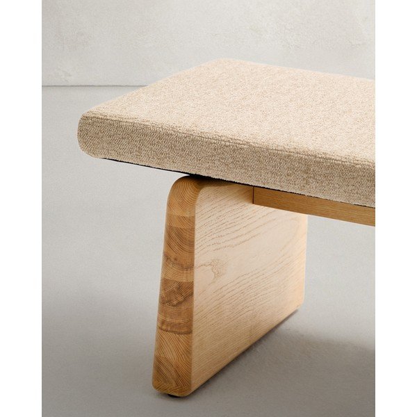 Bēšs/dabīga toņa sols no šenila auduma Topaz – Kave Home-image-4