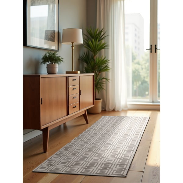 Krēmkrāsas celiņa paklājs 80x240 cm Perles Howlite – Elle Decoration-image-3