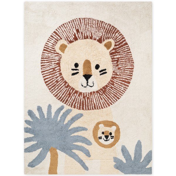 Krēmkrāsas mazgājams/ar rokām darināts kokvilnas bērnu paklājs 140x200 cm Snuggle Leander – Hanse Home