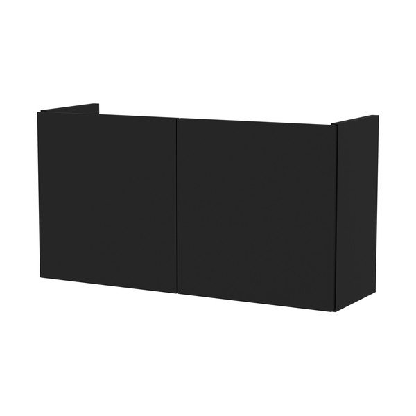 Melna modulārā plauktu sistēma 224x190 cm Bridge – Tenzo-image-3