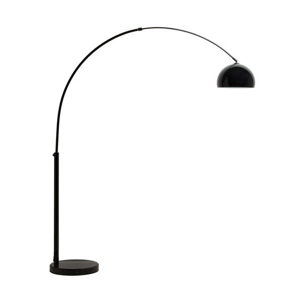 Melna stāvlampa ar metāla abažūru (augstums 160 cm) Madali – Kave Home