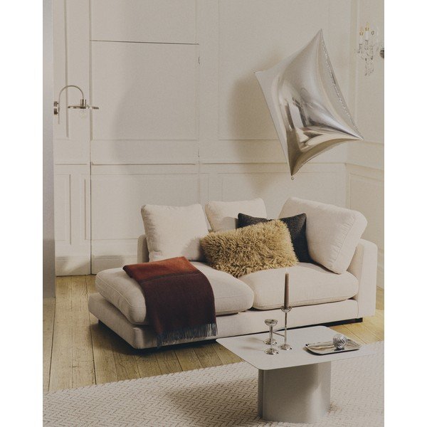 Sudraba krāsas sienas lampa ø 27 cm Nuvira – Kave Home-image-3