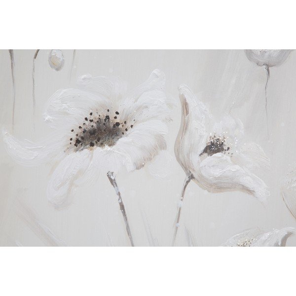 Ar roku apgleznota glezna ar ziedu motīvu Mauro Ferretti Carex, 80 x 80 cm-image-4