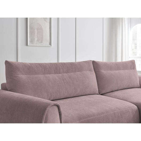 Gaiši rozā stūra dīvāns Aden – Bobochic Paris-image-4