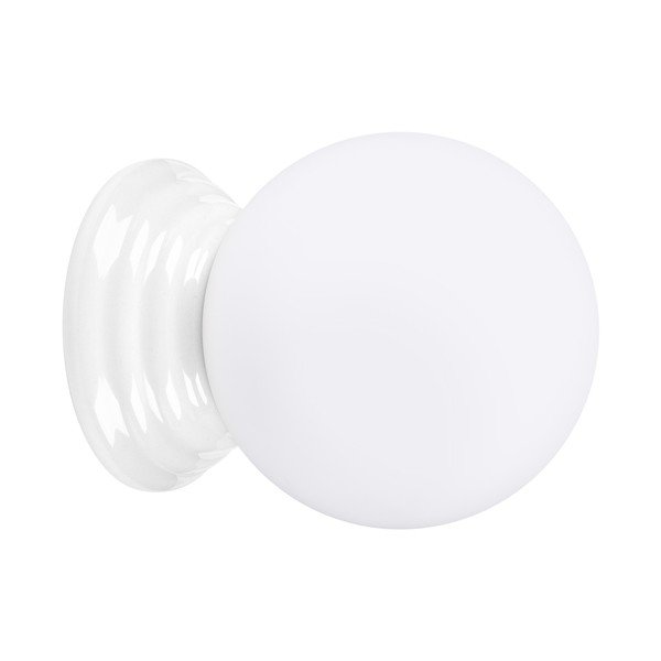 Balta keramikas sienas lampa ø 12 cm Farsa – Sollux