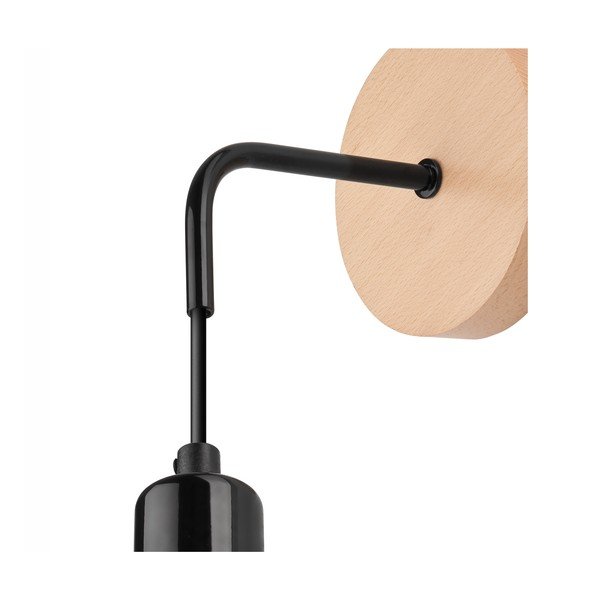Melna/dabīga toņa sienas lampa Orazio – LAMKUR-image-3