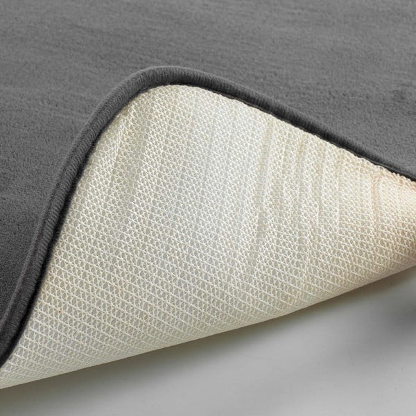 Antracīta pelēks vannas istabas paklājiņš 50x120 cm Vitamine – douceur d'intérieur-image-4
