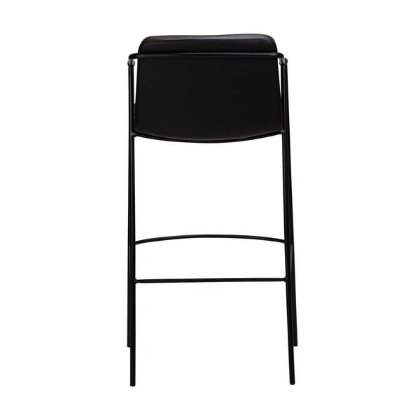Melns mākslīgās ādas bāra krēsls DAN-FORM Denmark Boto, augstums 105 cm-image-2