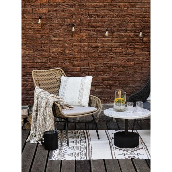 Bēšs un brūns divpusējs āra paklājs no pārstrādātas plastmasas Green Decore Afra, 120 x 180 cm-image-3