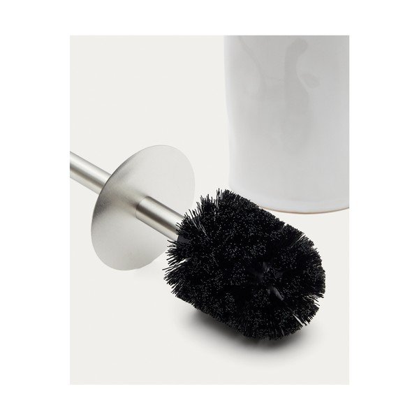 Krēmkrāsas keramikas tualetes birste Savel – Kave Home-image-3